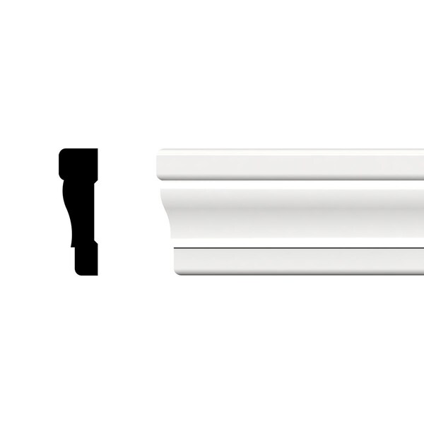 Ekena Millwork WM356 - 2 1/4"H x 3/4"P x 96"L Colonial Casing Moulding, PVC WM356X96SWPV - main
